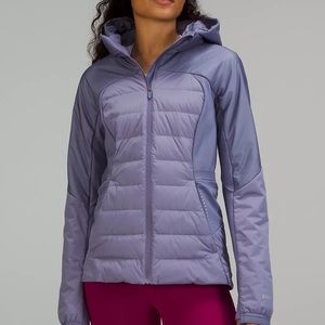 Lulu Lemon down for it all jacket purple size 10